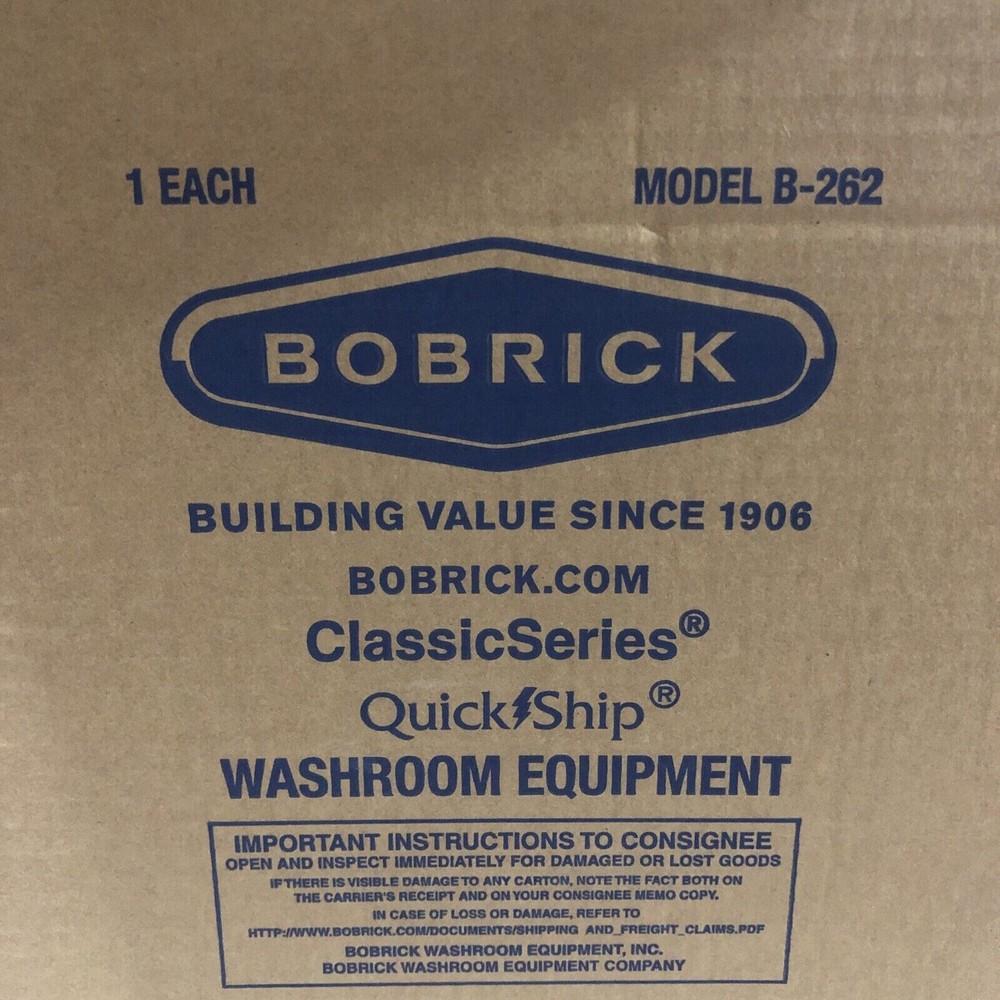 Bobrick B-262 Surface-Mounted Paper Towel Dispenser - Stainless Steel NIB