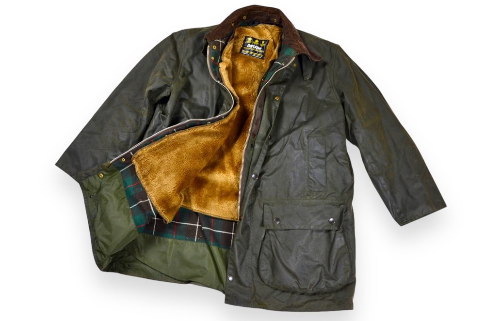 Men's Barbour Northumbria Jacket Vintage Wax Green A400 England Size C48/122cm