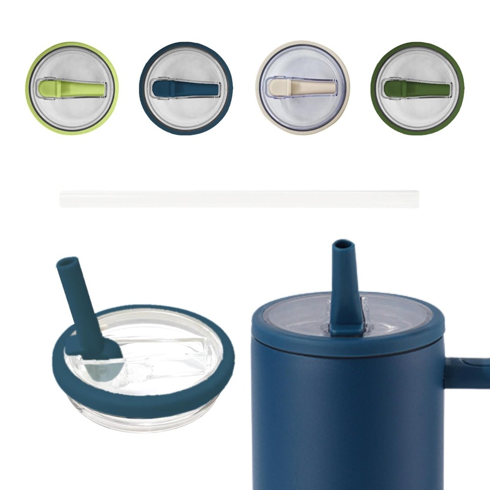 40 OZ Leak Proof Flip Straw Lid Tumbler Cover Replacement Fit for Stanley Cup