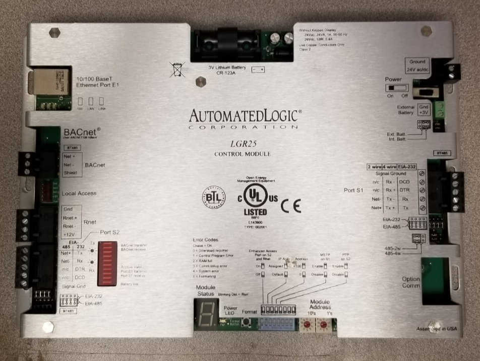 Automated Logic LGR25 High Speed Ethernet BACnet Router-image