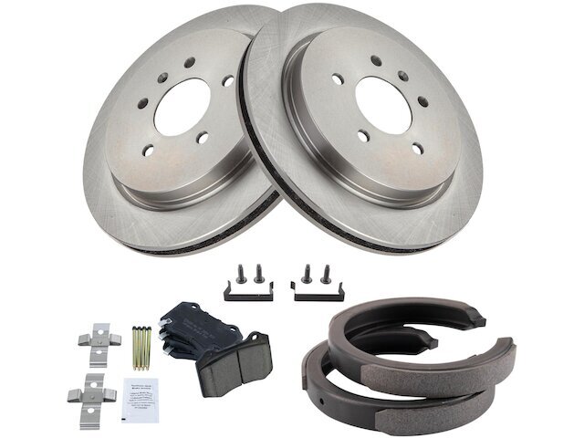 2006-2008 Cadillac STS Rear Brake Pad Rotor and Parking Brake Kit V 89XRCP