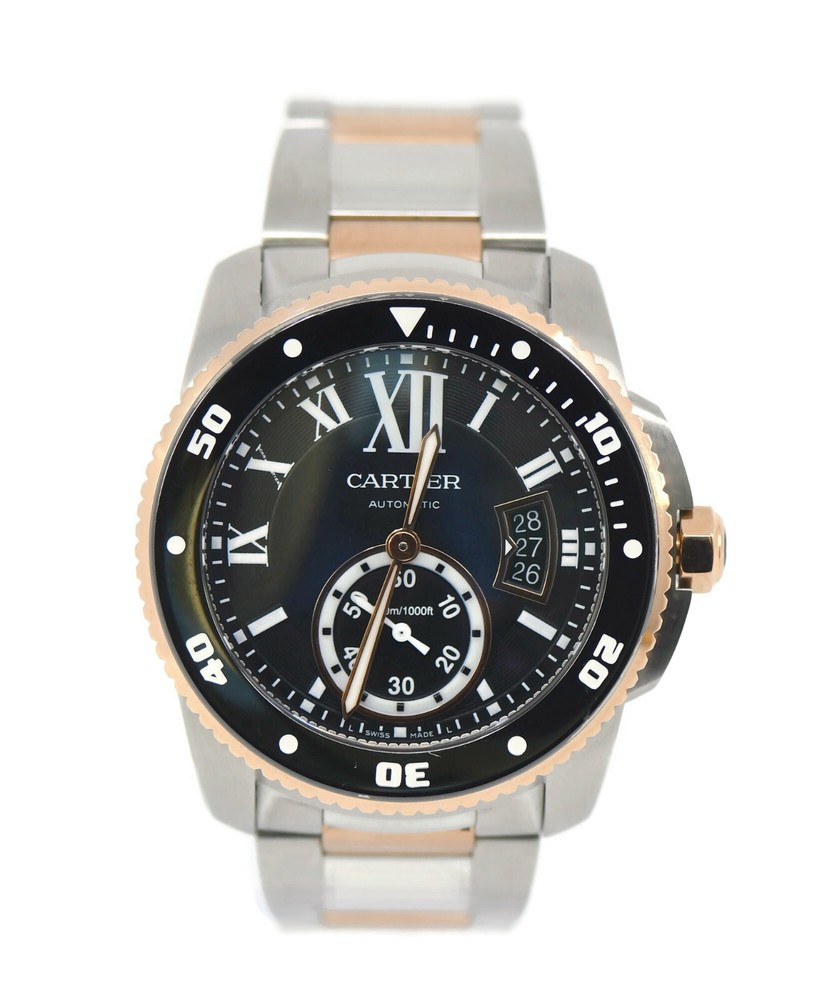 Cartier Calibre 18K/Stainless Steel Watch W7100054