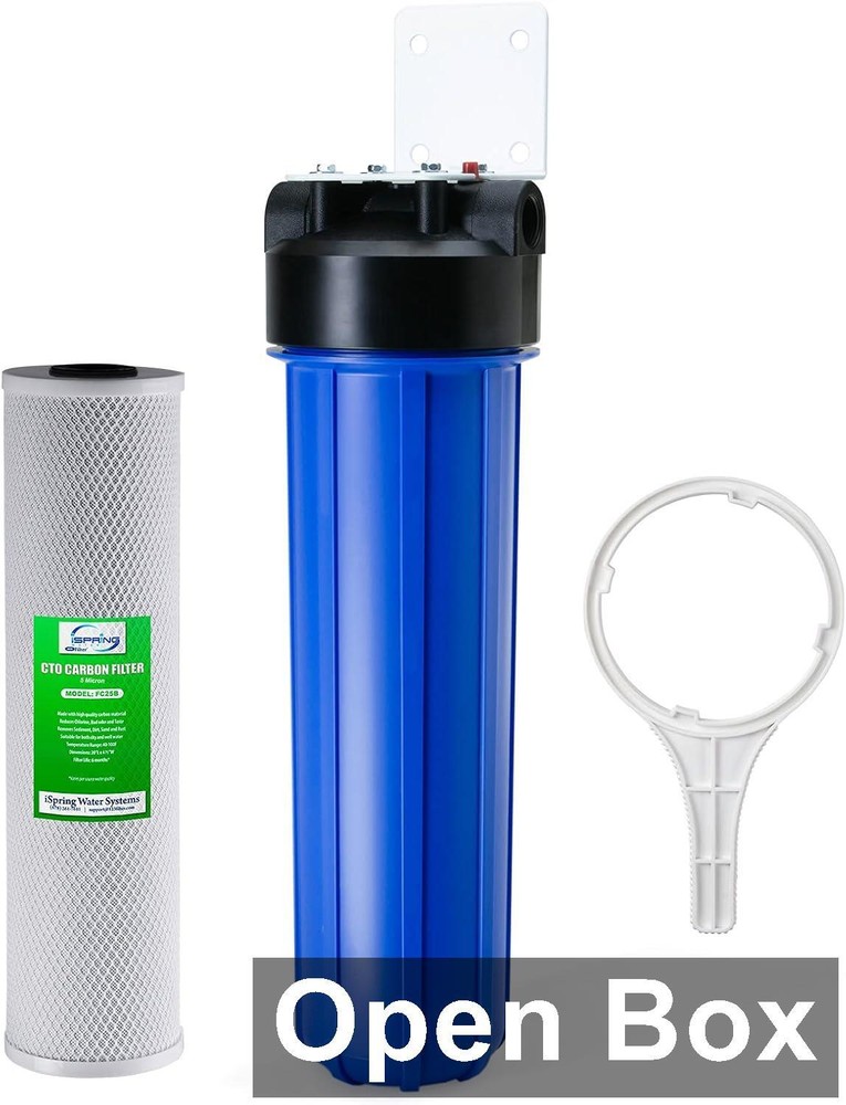 iSpring WGB12B - 1-Stage Whole House Water Filtration System, Blue/Black/White