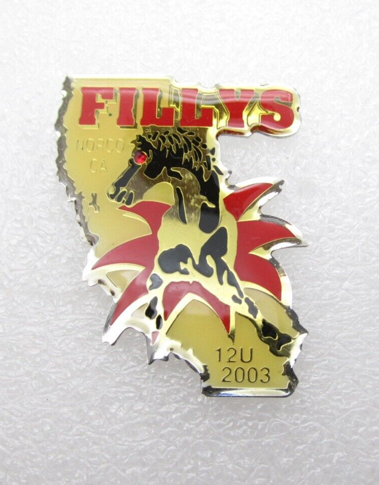 2003 Fillys 12U Norco California Baseball Lapel Pin (C616)