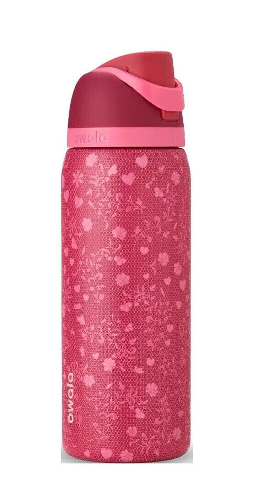 Owala 32 oz FreeSip Special Edition Pink Love Letter Water Bottle Valentines