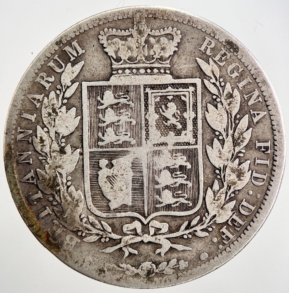 1883 Victoria Half-Crown Silver Coin in Collectible Condition