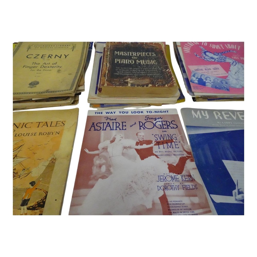 Lot 75 Pieces Vintage Sheet Music Standards Schirmer's Sinatra Astaire SH27