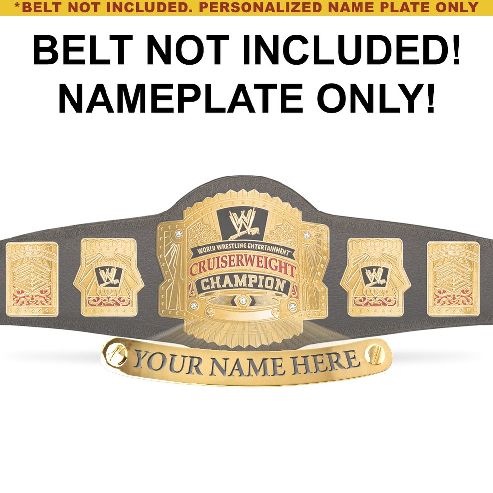 Kids WWE Cruiserweight Replica Belt with Custom Nameplate-image