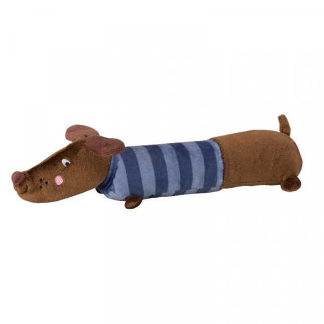 Zoon Plush Squeaky Frankie Sausage PlayPal Dog Toy-image