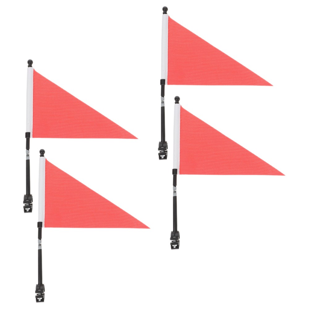4-Piece Bike Flag Kit for Kids Mountain Bicycle Accessories