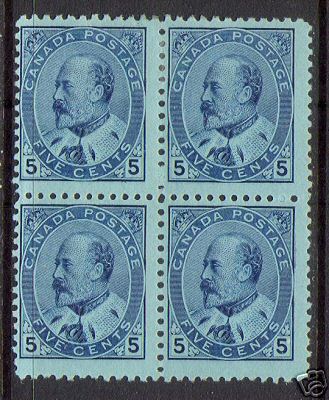 Canada #91 Mint Block