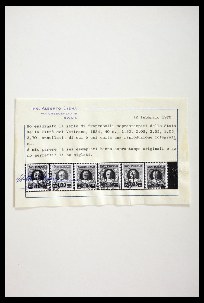 Lot 29252 Complete, canceled stamp collection Vatican 1929-1988 in 2 Lindners.