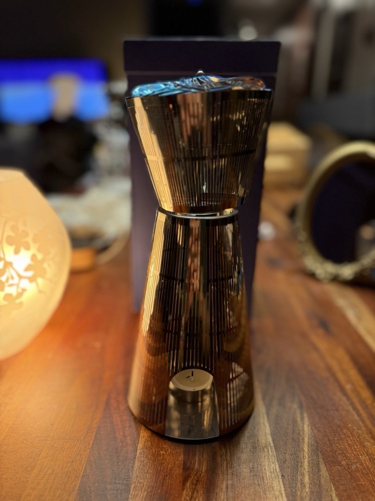 Tom Dixon Cage Diffuser – Stainless Steel Candle-Powered Aromatherapy Fan