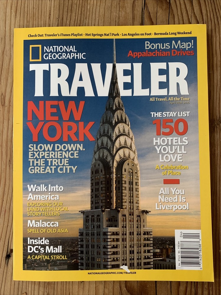 Magazine - NATIONAL GEOGRAPHIC TRAVELER - April 2008 - New York - NEW