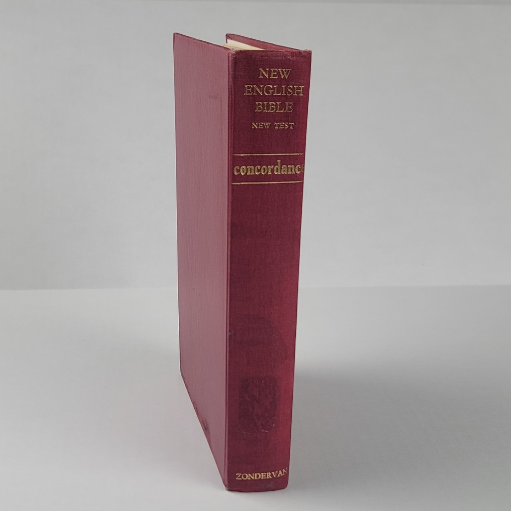 Zondervan New English Bible New Testament Concordance 1964 Hardcover Book