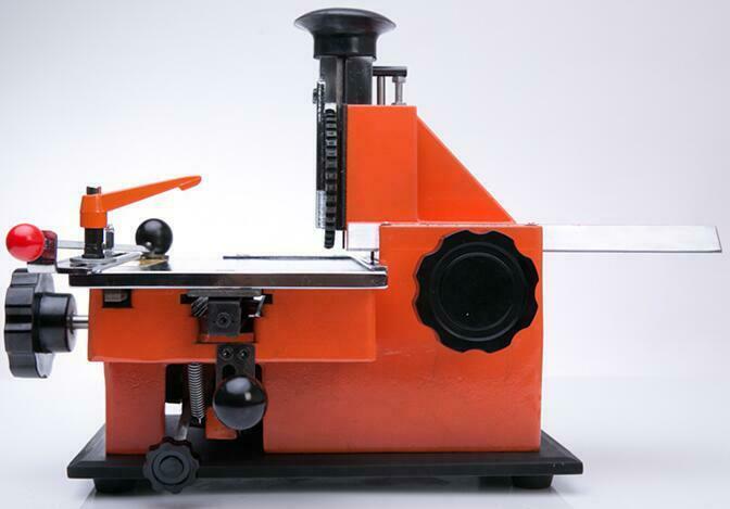 5mm Semi-automatic sheet embosser metal stamping printer marking machine label-image