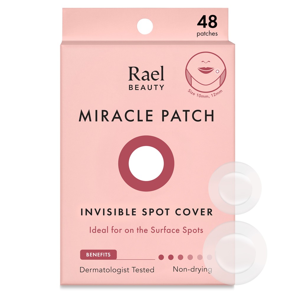 Rael Hydrocolloid Pimple Patches, Acne Patch Invisible Spot Cover (48 Count)