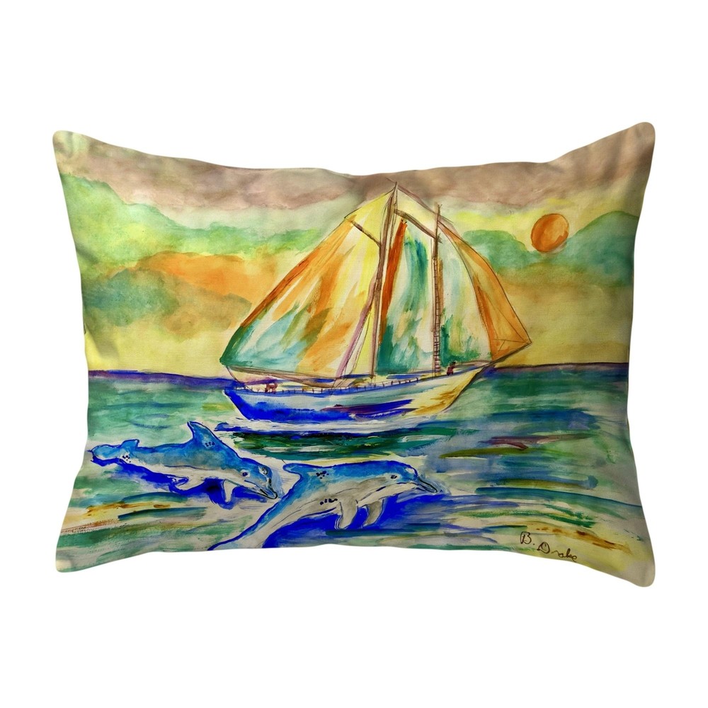 Sunset Sailing Noncorded Pillow