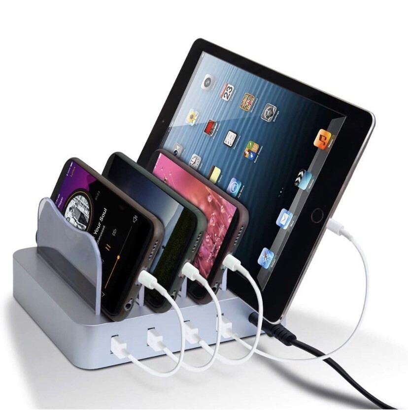 Bauhn 4-Port USB Visual Charging Station for Multiple Devices-image