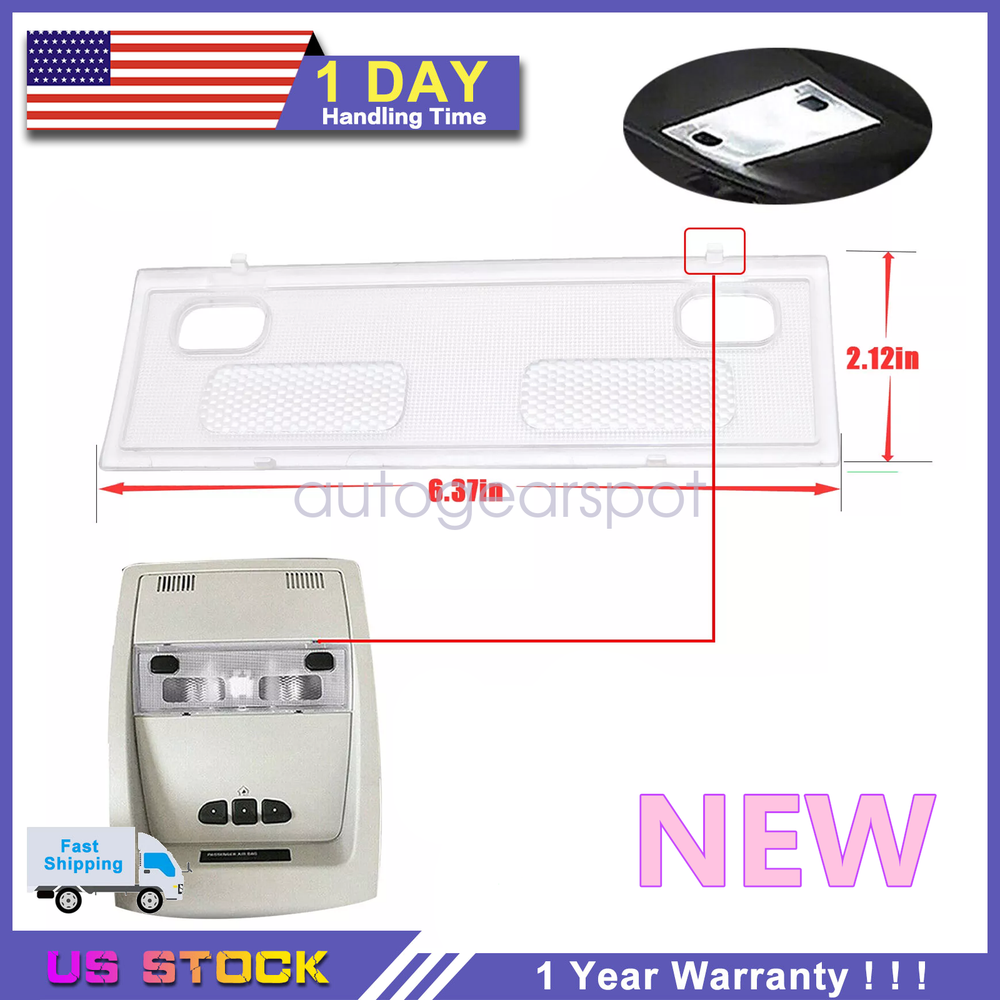 Clear Lens Cover 15911049 Fit 07-14 Chevy Silverdo Sierra Tahoe Map Dome Light