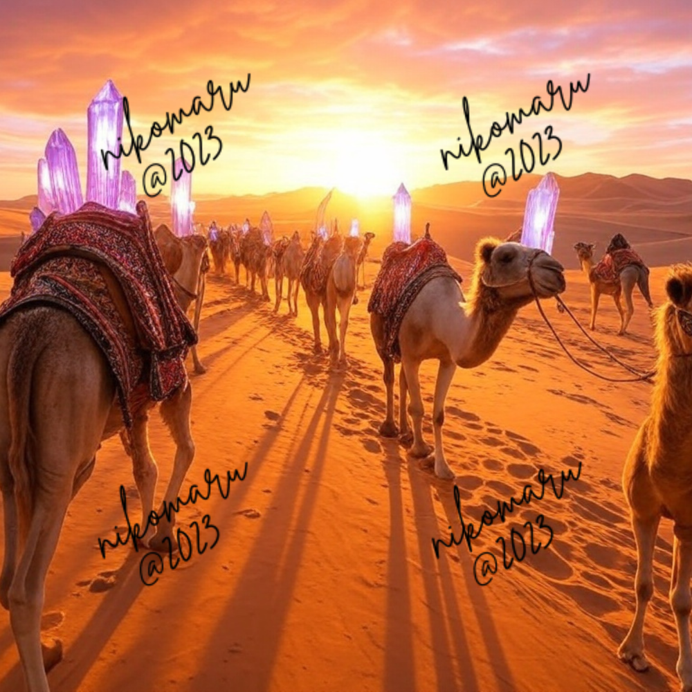 Crystal Caravan 2 Digital Art Desktop Wallpaper Background Image-image