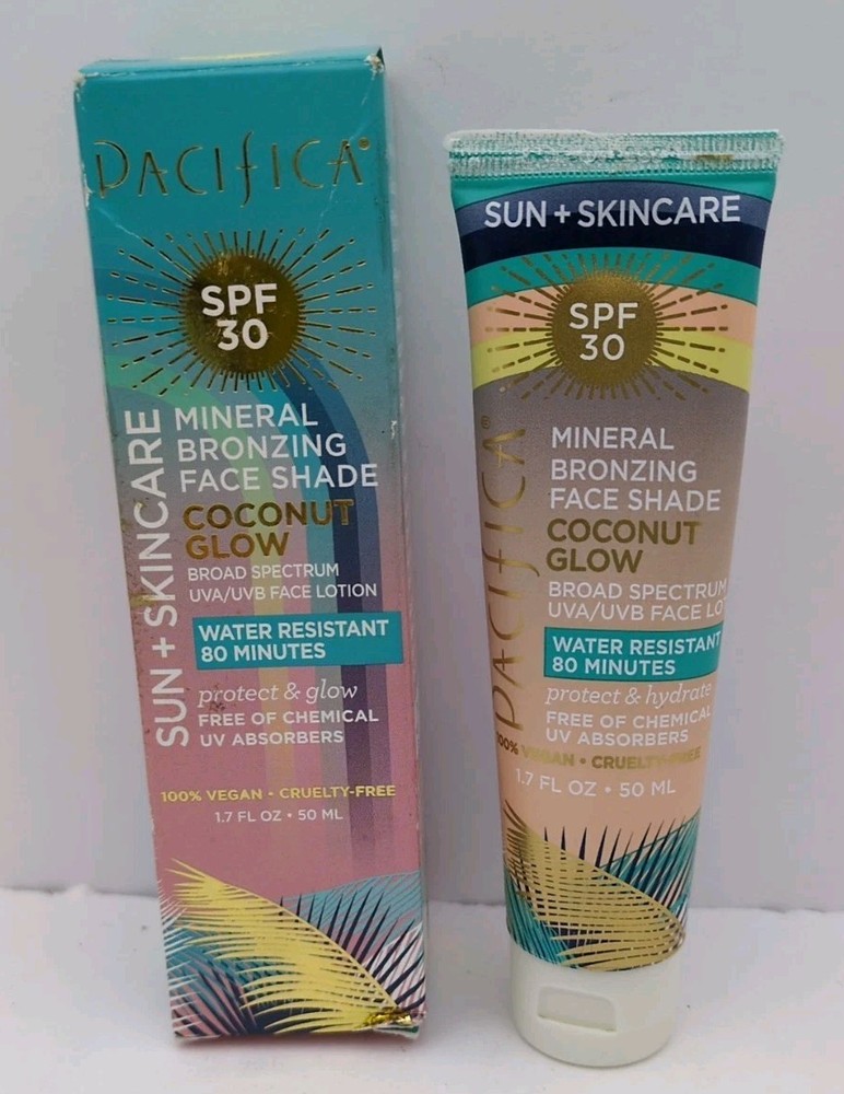 Pacifica Sun Skincare Mineral Bronzing Face Shade Coconut Glow SPF 30 2022