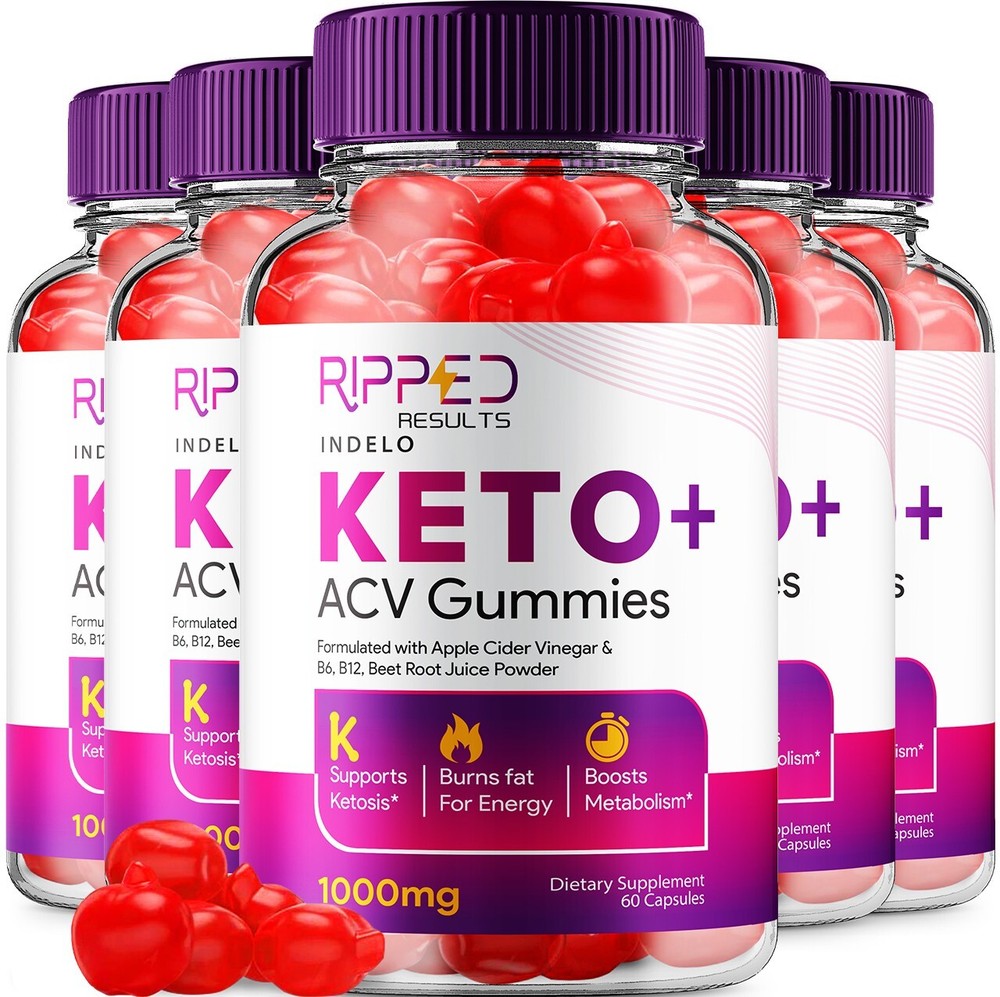 (5 Pack) Ripped Results Keto ACV Gummies Supplement-RippedResults 1000MG