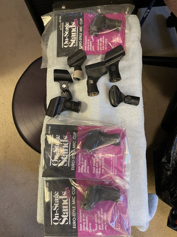 Mic Clips- Assorted  Set Of 9