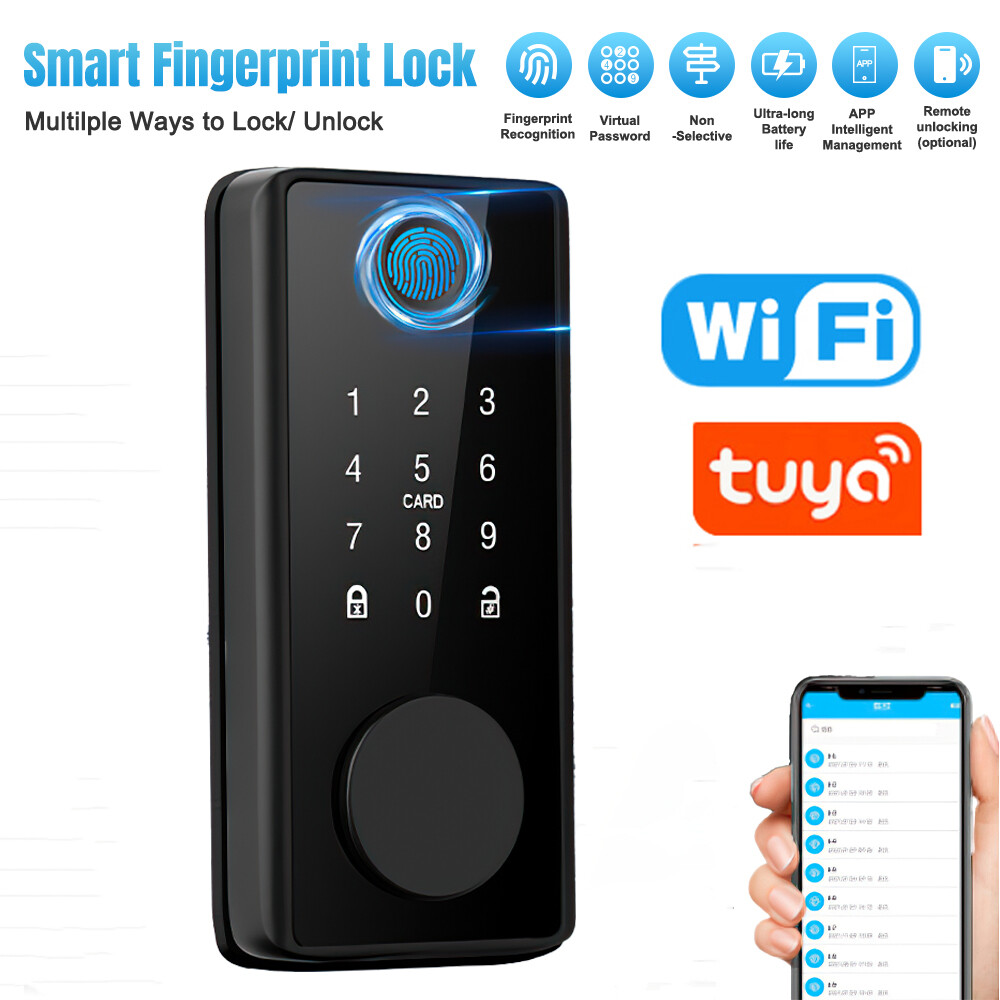 2025 Smart Lock Fingerprint Keyless Entry Deadbolt for Apple Home USA