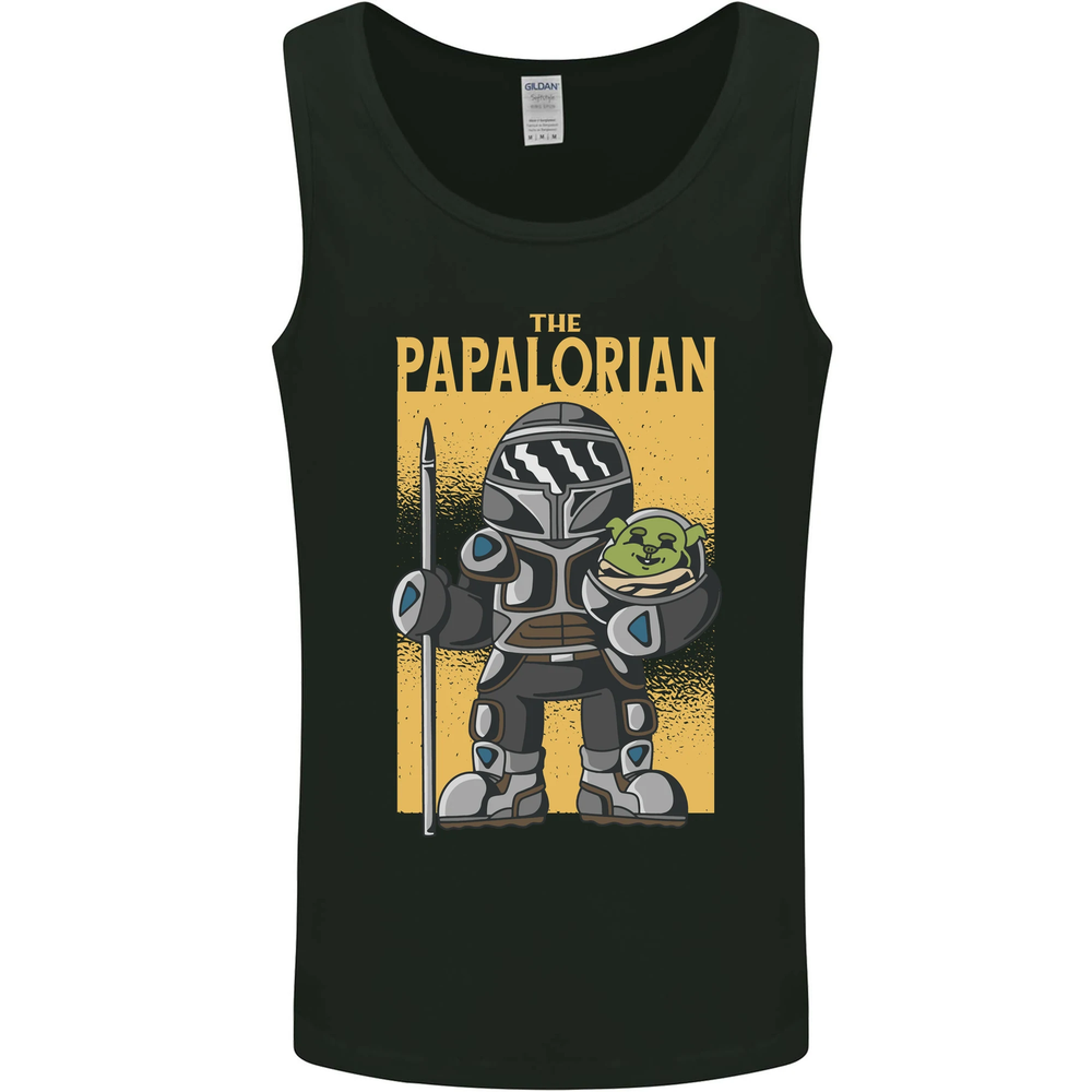 Fathers Day The Papalorian Funny Papa Mens Vest Tank Top-image