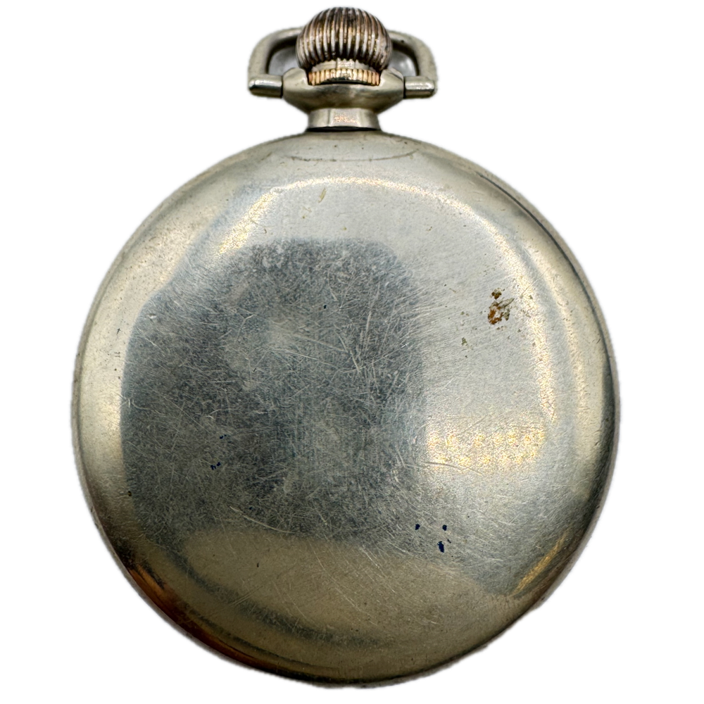 Antique 12 Size Crescent Swingout Open Face Nickel Pocket Watch Case USA
