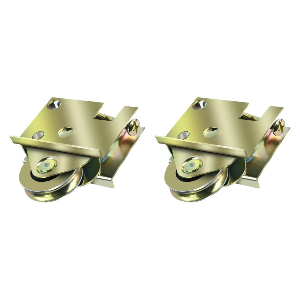 2Pcs Sliding Patio Door Rollers Steel Ball Wheel Bearing Smooth Fitting Castors