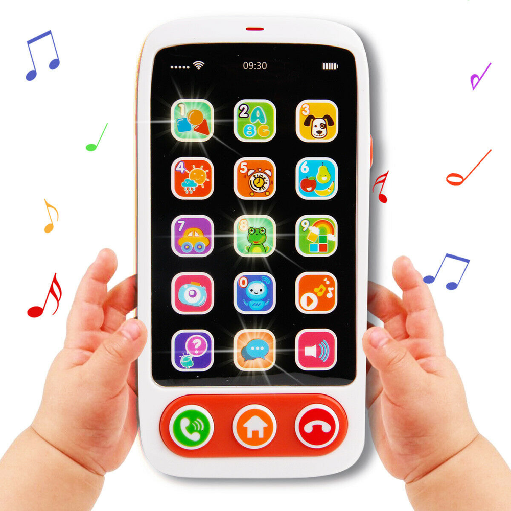 Touch Screen Phone Toy Play Music Learning Educational Cell Phone For Baby Kids