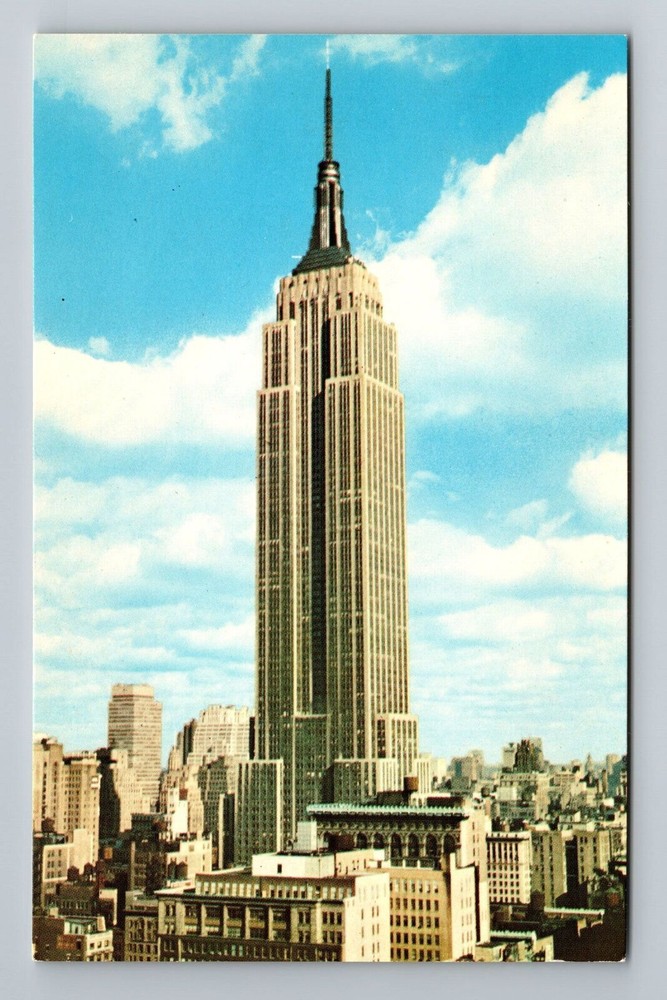 New York City NY, Empire State Building, Vintage Postcard