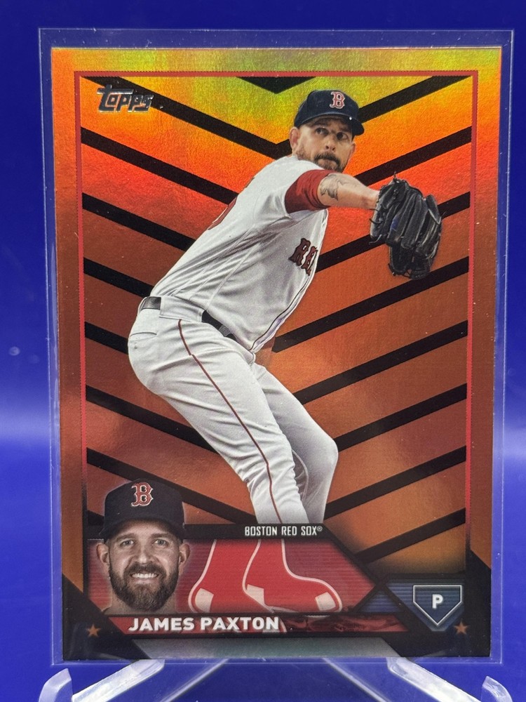 2023 Topps Update James Paxton US119 Orange Black Foil Boston Red Sox Baseball Card