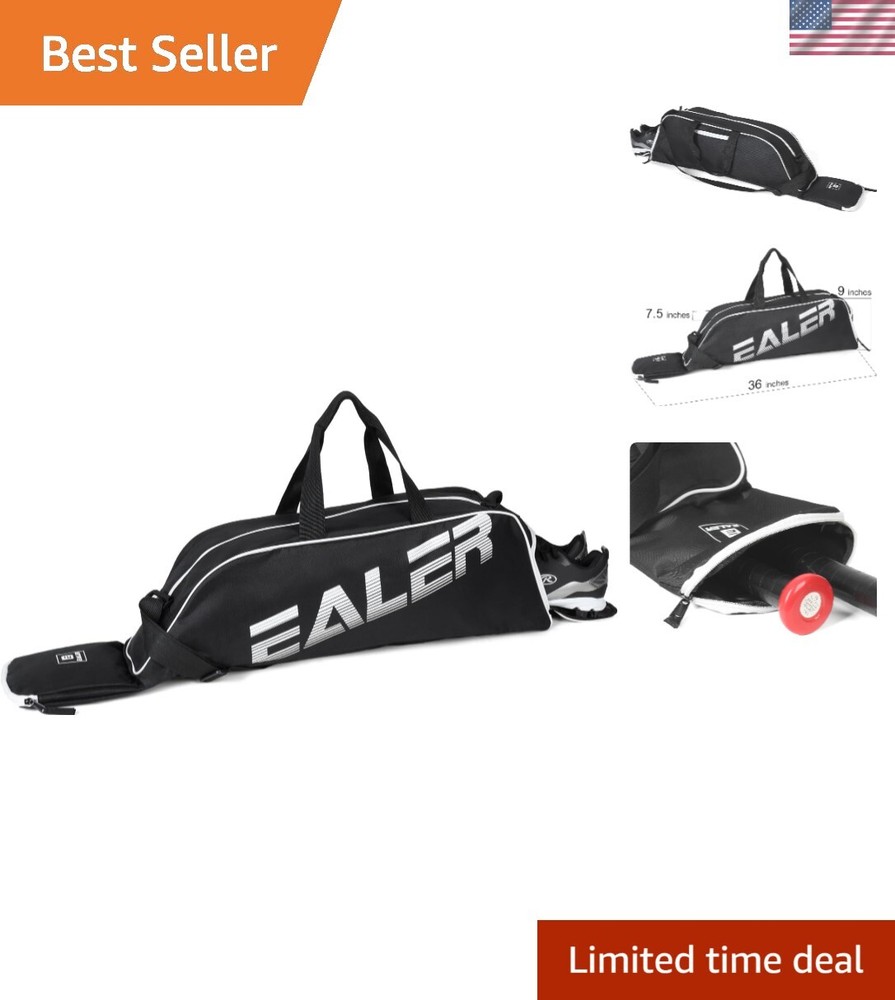 Baseball Bat Tote Bag & T-ball, Softball Equipment Bag - Gear for Kids, Youth...