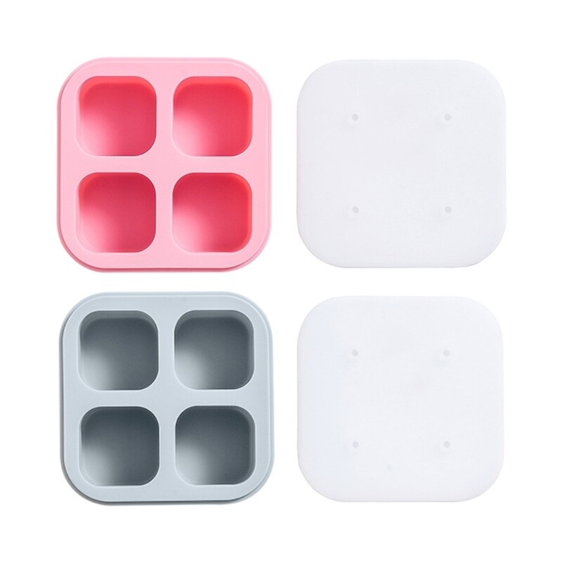 4-Hole Lollipop Silicone Mold for Baking Cake Decor DIY Candy