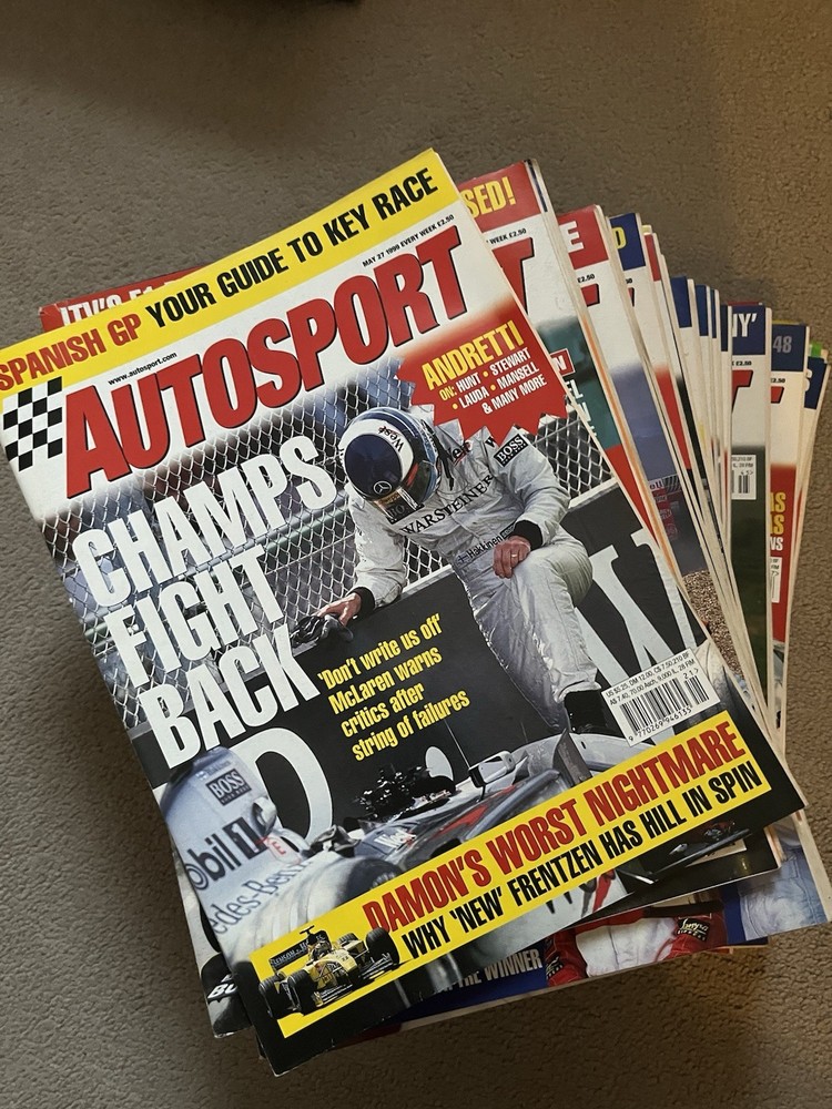 Giant Joblot Bundle Of Autosport Magazine May To December 1999