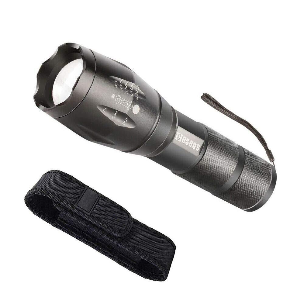 LED Flashlight with Holster, Bright Tactical Flashlight 1000 Lumen, Zoomable ...