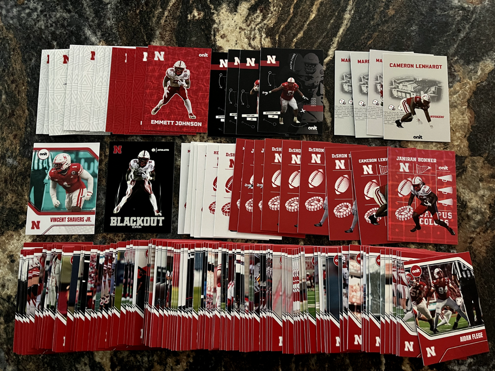 2025 Onit Nebraska Cornhuskers Football Base/Parallel/Insert Pick Your Card