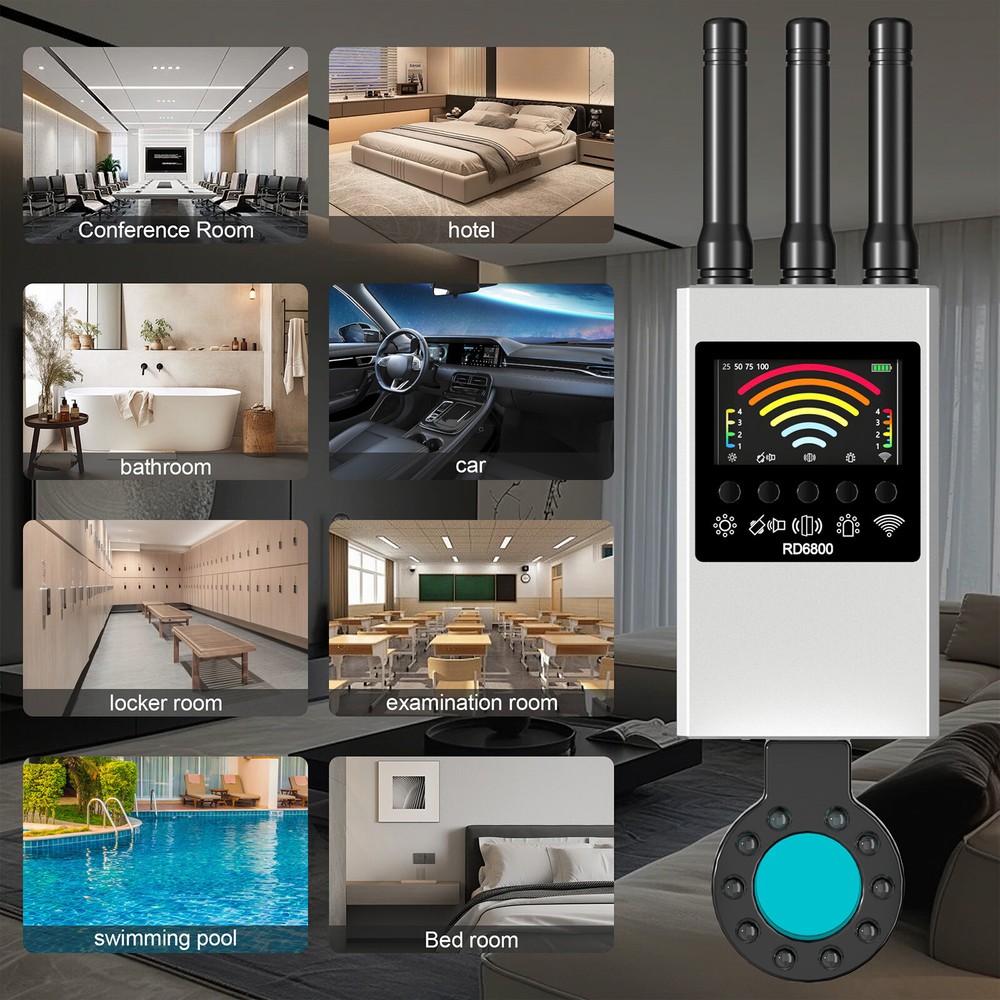 GPS Tracker Anti Spy Hidden Camera Detector Finder Wireless Bug Detection Device