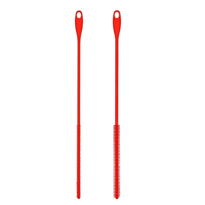 Flexible Reusable Silicones Straw Cleaner Brush Kitchen Cleanings Brushes