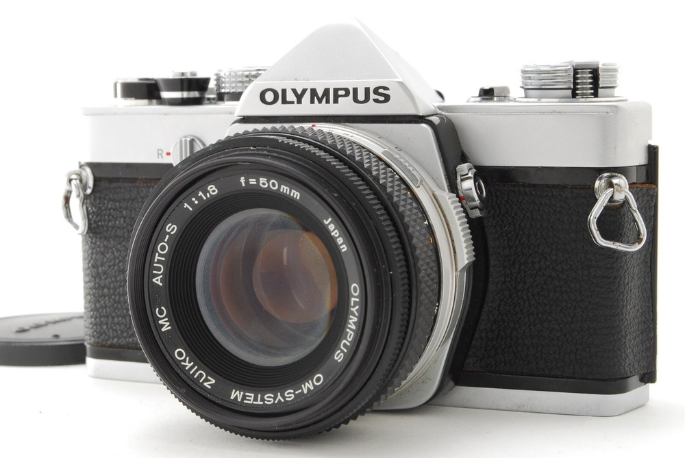 Olympus OM-1 SLR Film Camera with 50mm f1.8 Lens Near Mint Japan