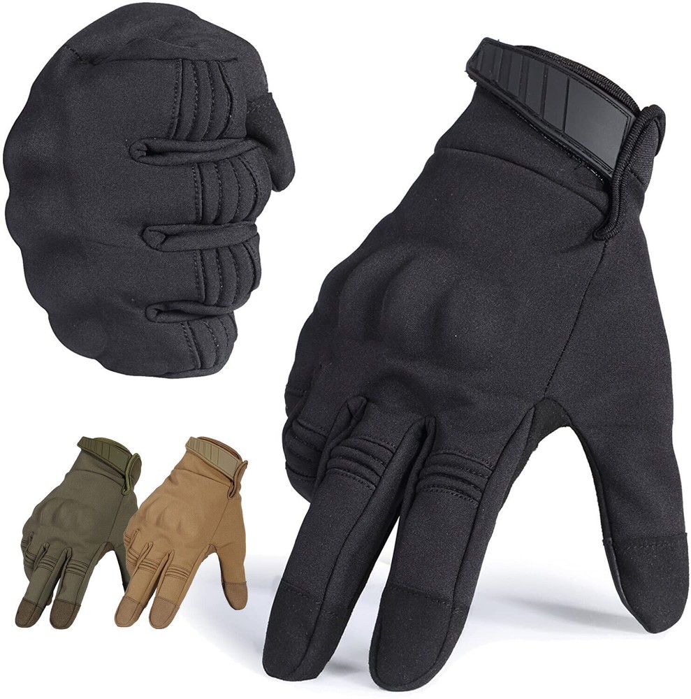 Touch Screen Driving Motorcycle Tactical Military Full Finger Gloves for Mens