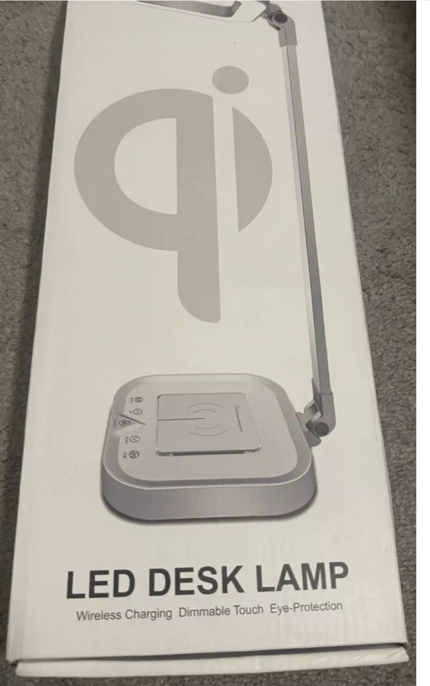 LED Desk Lamp Wireless Charging Dimmable Touch Eye-Protection 5 Color Modes