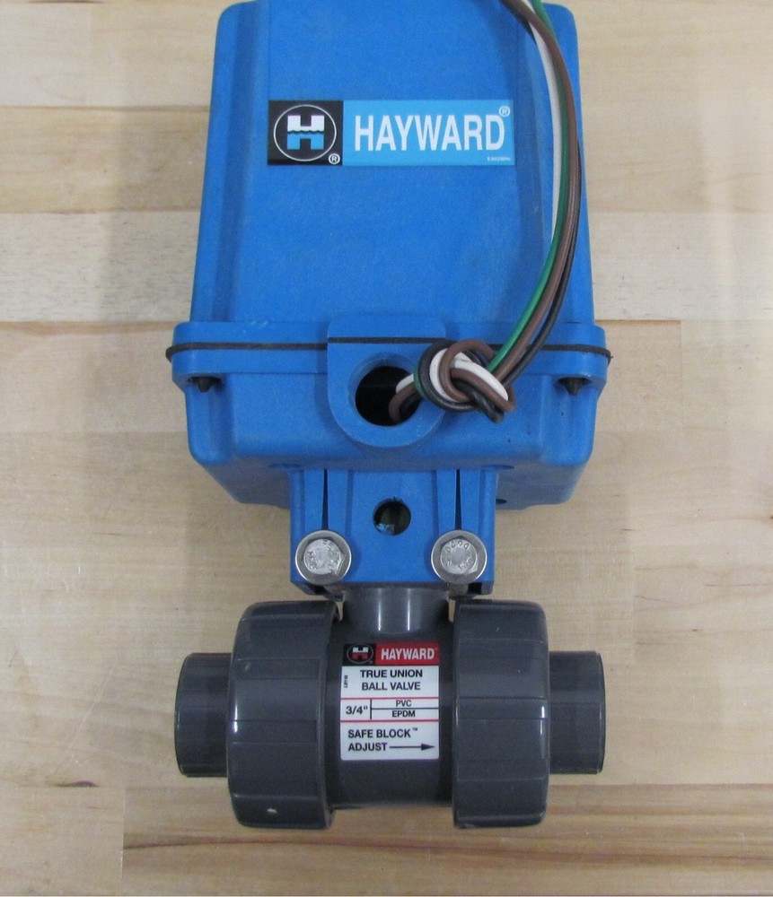 3/4 SOCKET  HAYWARD EAU1 SERIES AUTOMATED PVC BALL VALVE  WITH EPDM--image