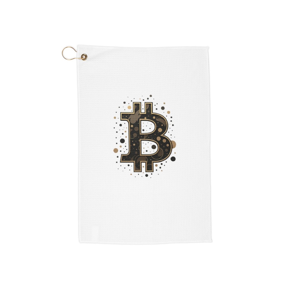 Bitcoin and Crypto Golf Towels - Unique Golf Accessories and Gifts-image