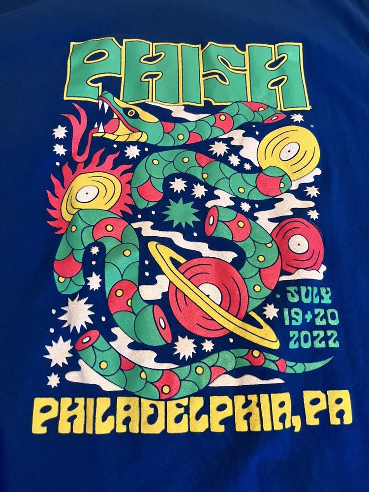 Phish Philadelphia 2022 Summer Tour Shirt MEDIUM