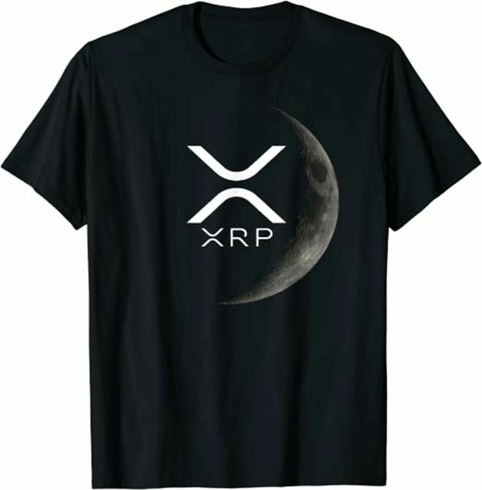 XRP Crypto Gift Cryptocurrency Ripple XRP Moon T-Shirt, Coin T-Shirt-image