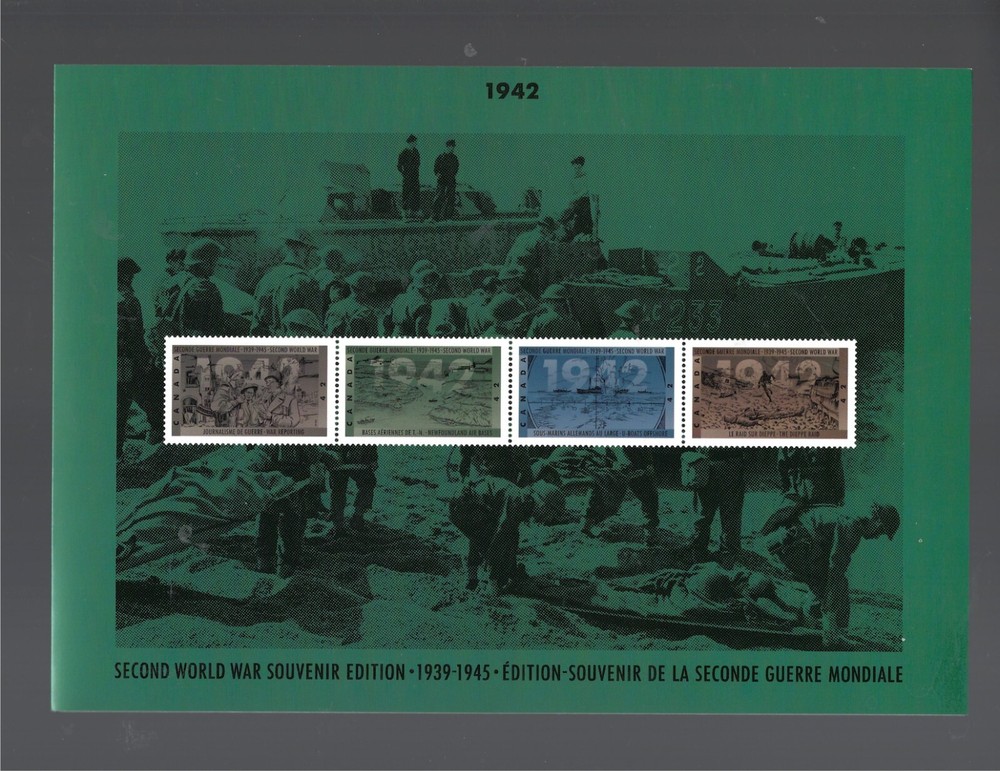 Canada  1992 Thematic Collection #58 Second World War - 1942 Stamps & FDC